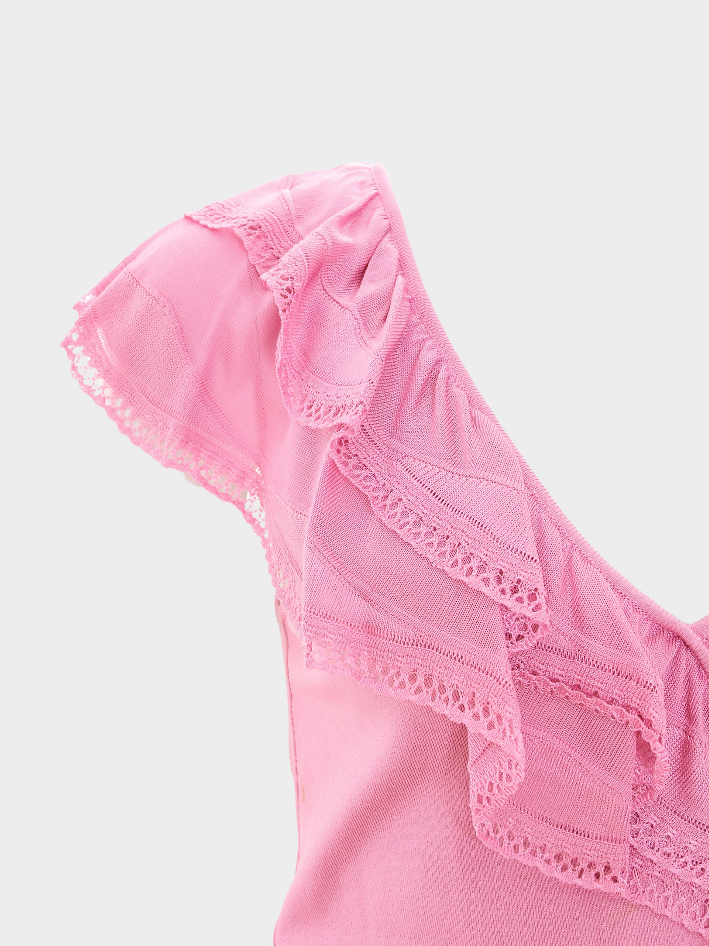 Valentino 2000s Pink Lace Top and Pants Set