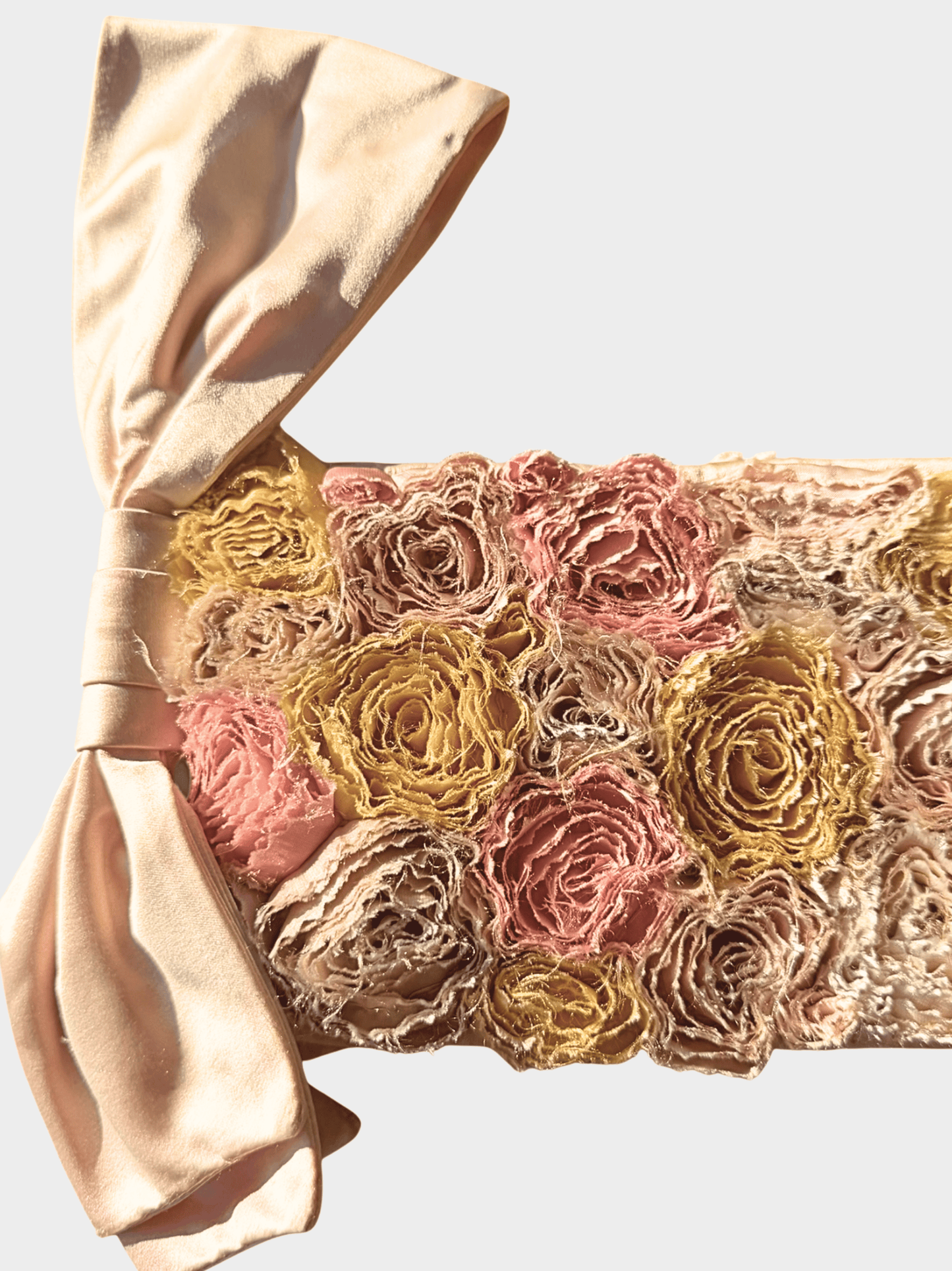 Valentino 2000s Floral Rosette Clutch Bag