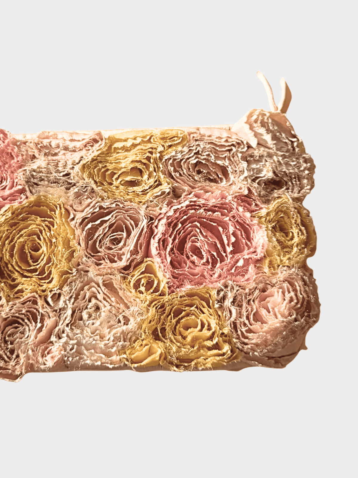 Valentino 2000s Floral Rosette Clutch Bag