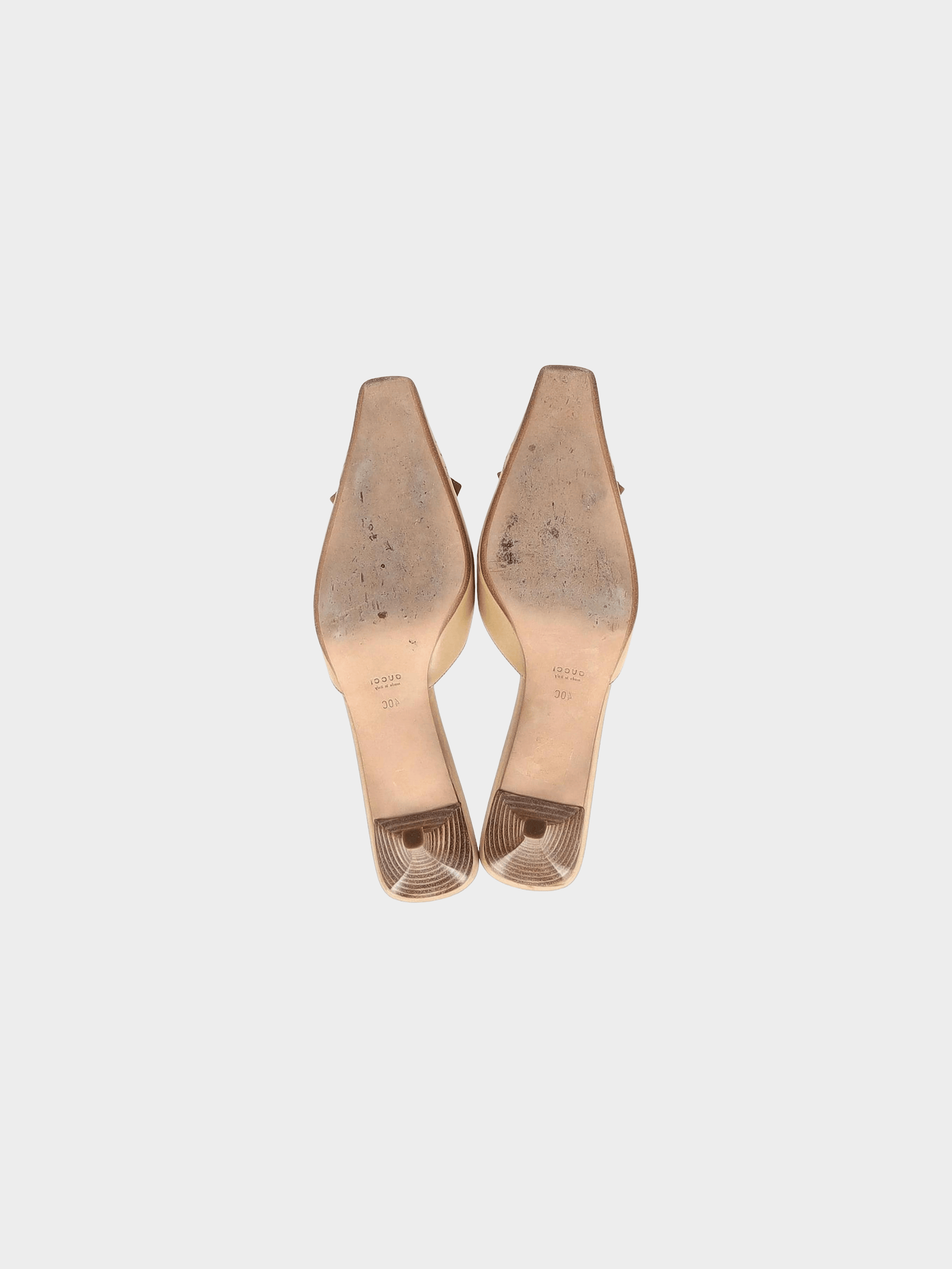 Gucci 2000s Beige Kitten Mule
