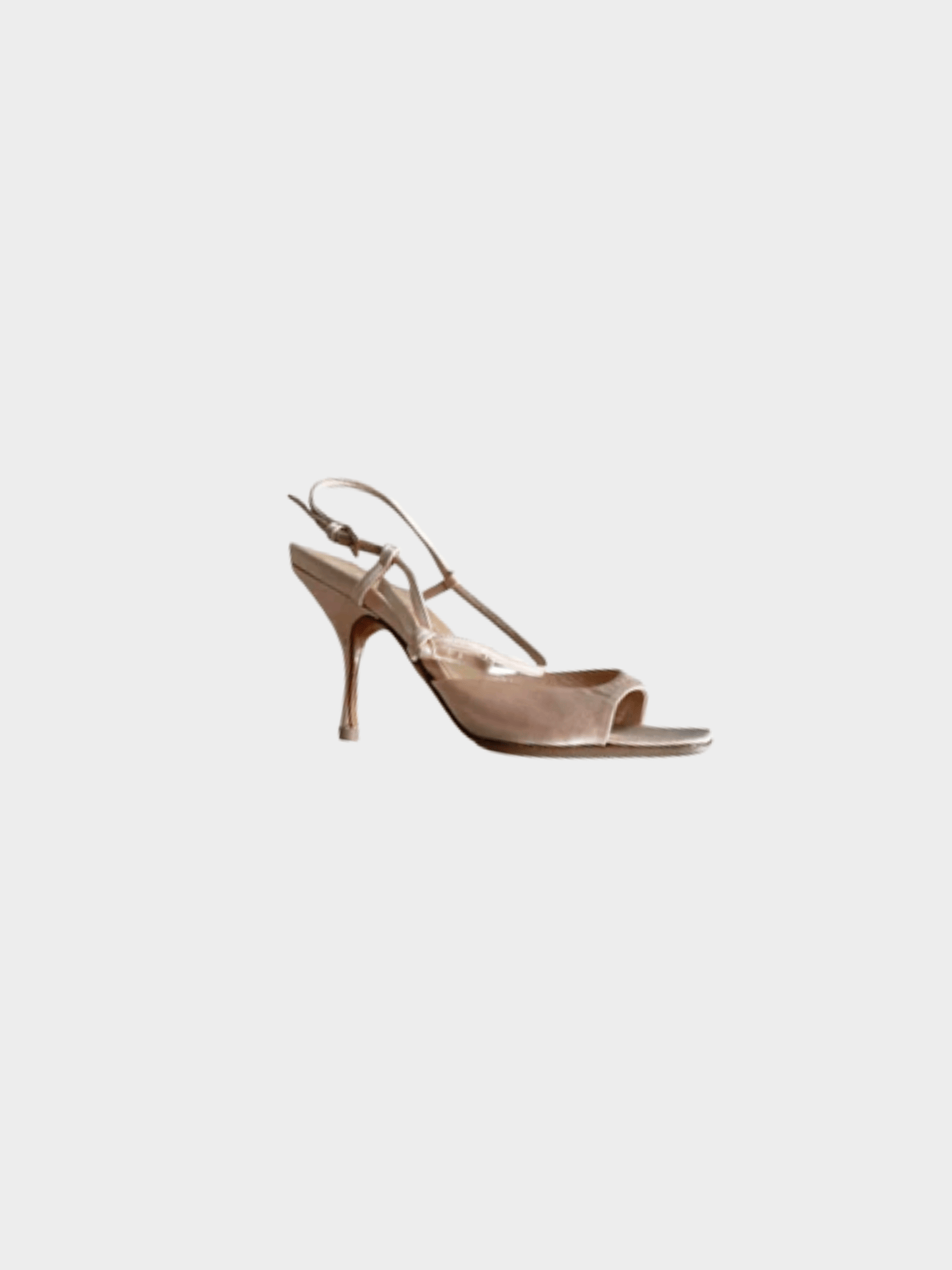 Prada 2000s Pink Satin Slingback Heels