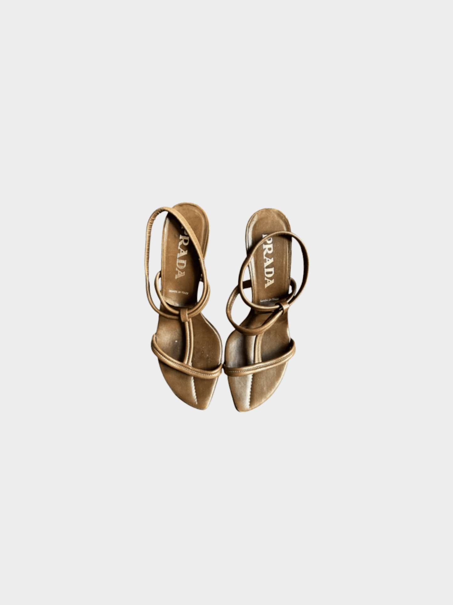 Prada 2000s Brown Leather Sandals