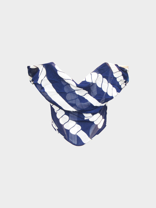 Vivienne Westwood SS 1998 Blue Rope Print Corset