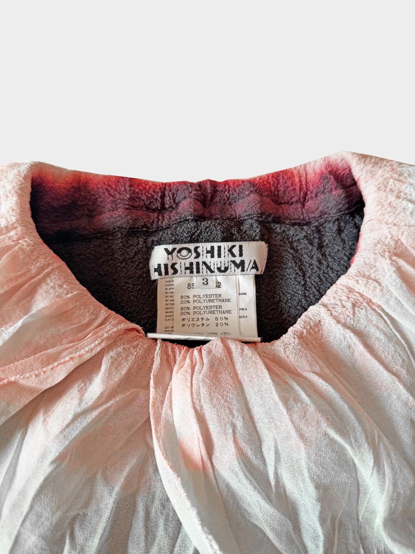 Yoshiki Hishinuma 1990s Rare Gradient Petal Off-the-Shoulder Top