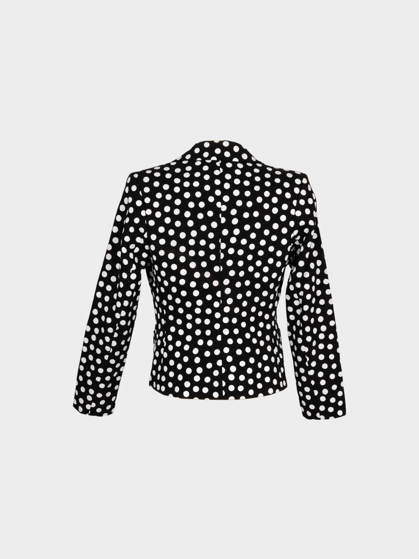 Yves Saint Laurent 1990s Rive Gauche Black and White Polka Dot Jacket