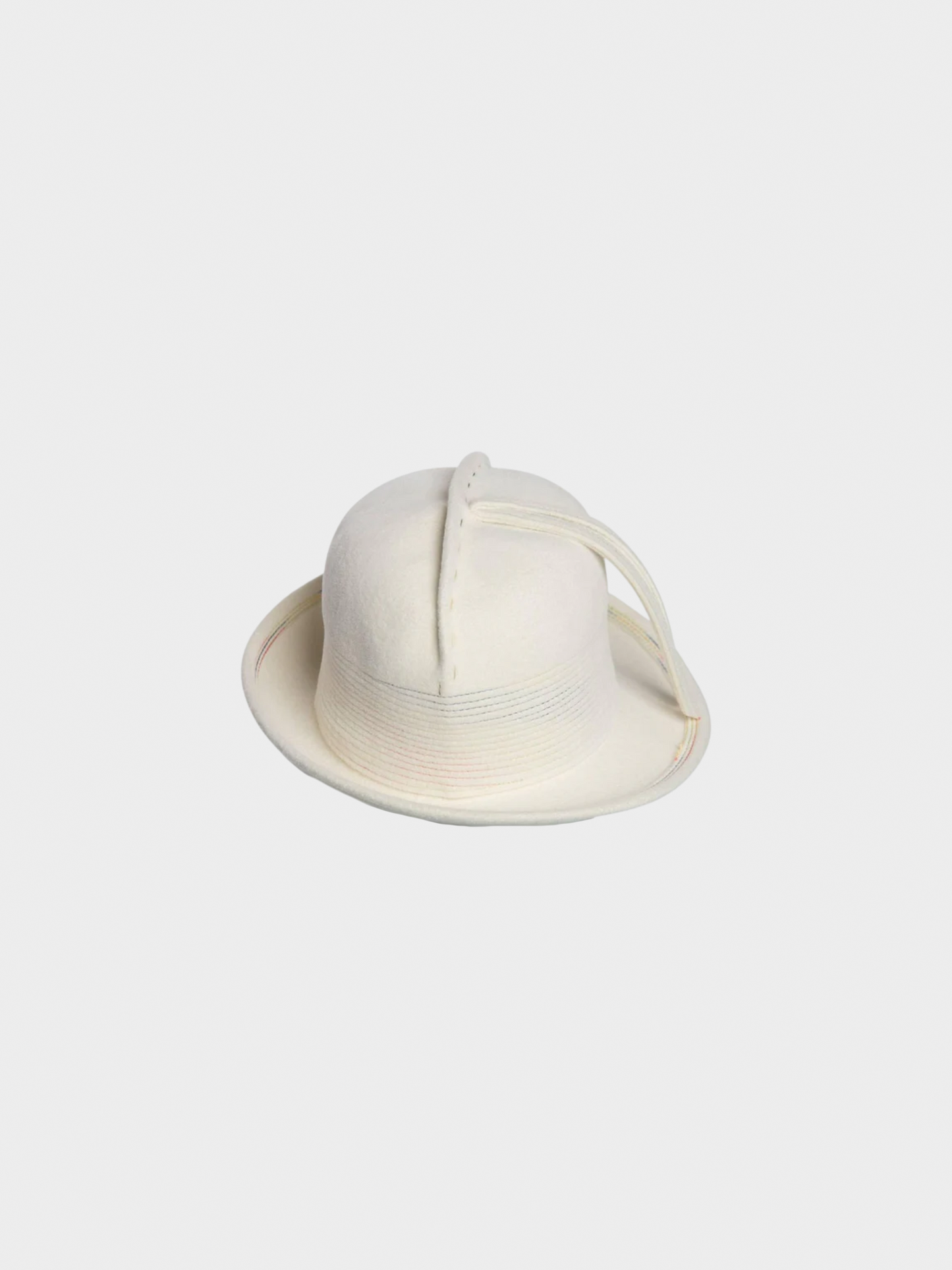 Yves Saint Laurent 1960s Ivory Felt Fedora Hat