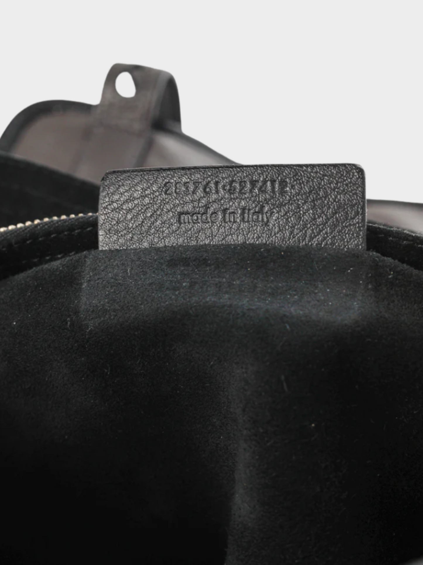 Yves Saint Laurent 2012 Leopard Printed Cowhide & Black Leather Bag