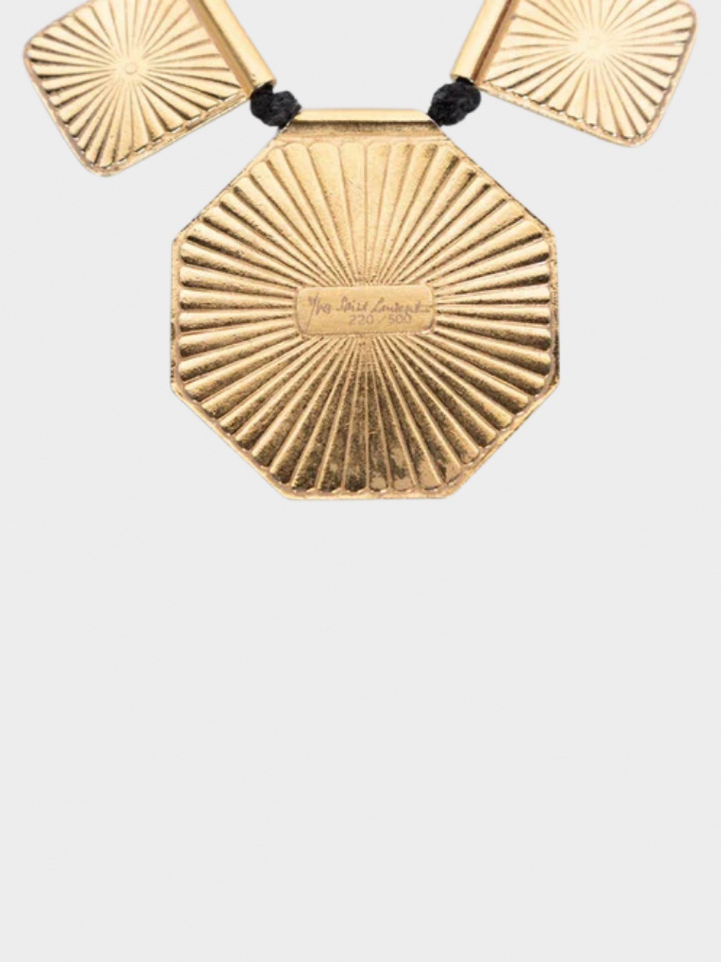 Yves Saint Laurent 1970s Colorful Enamel Gold Limited Edition Necklace