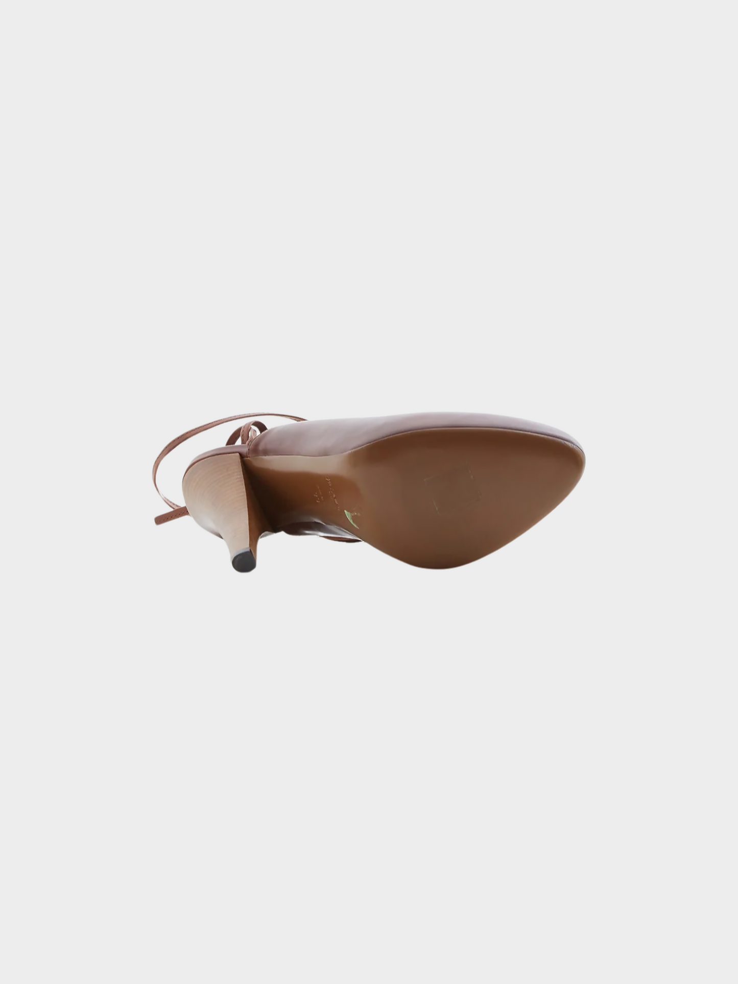 Yves Saint Laurent Resort 2010 Brown Lace-up Leather Heels