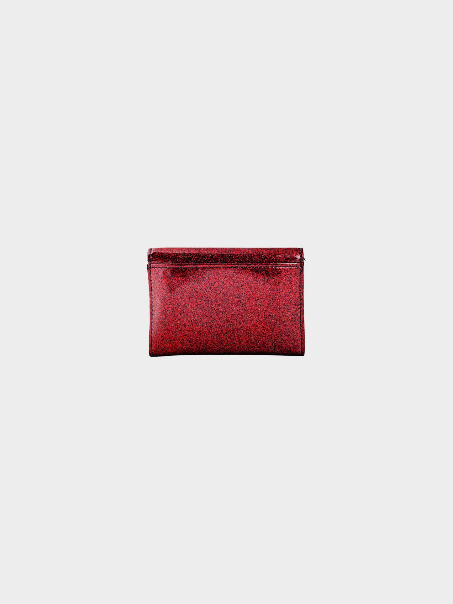 Yves Saint Laurent 2010s Fuchsia Glitter Patent YSL Leather Wallet