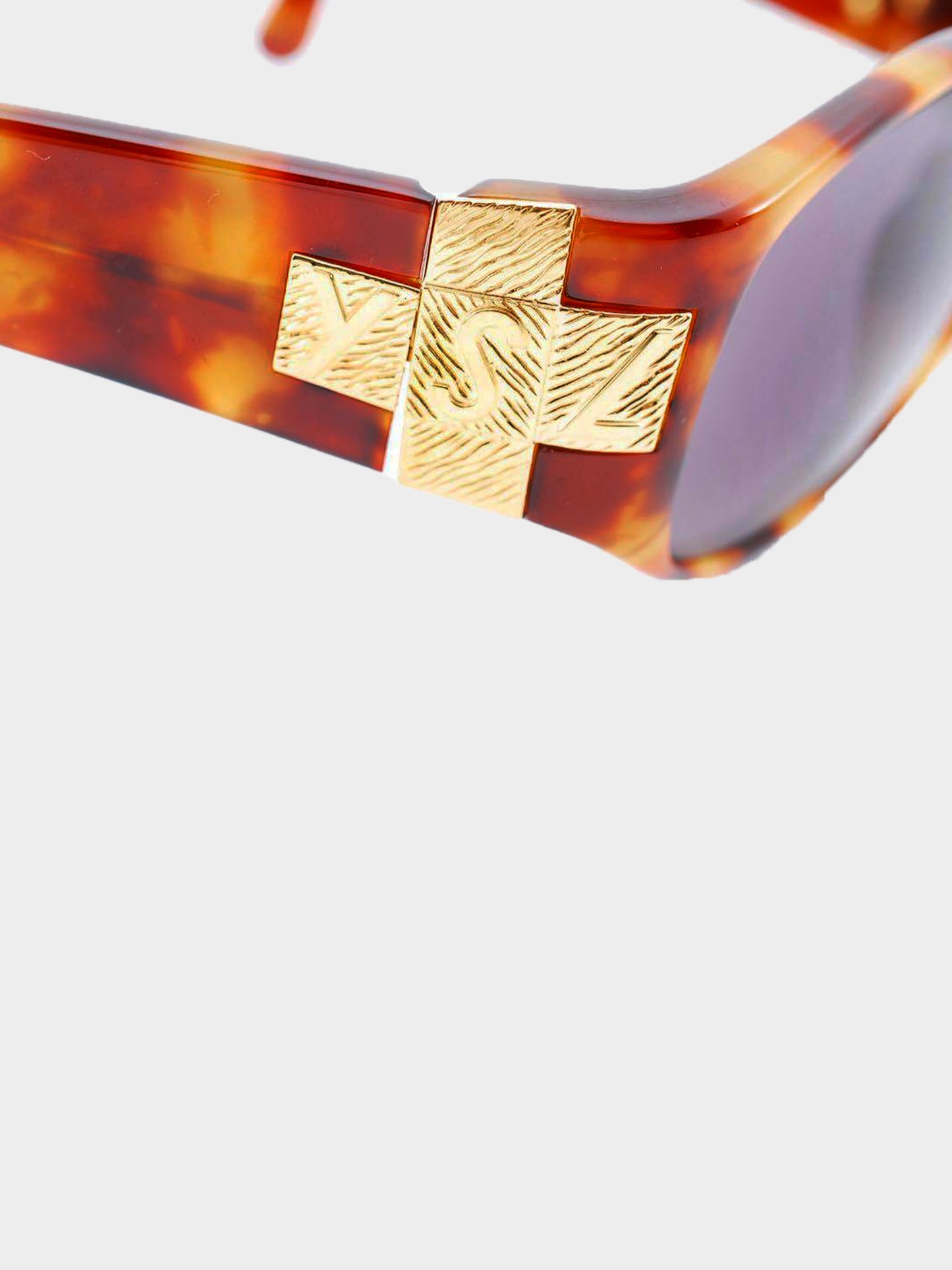 Yves Saint Laurent 1990s Vintage Tortoise Shell Sunglasses