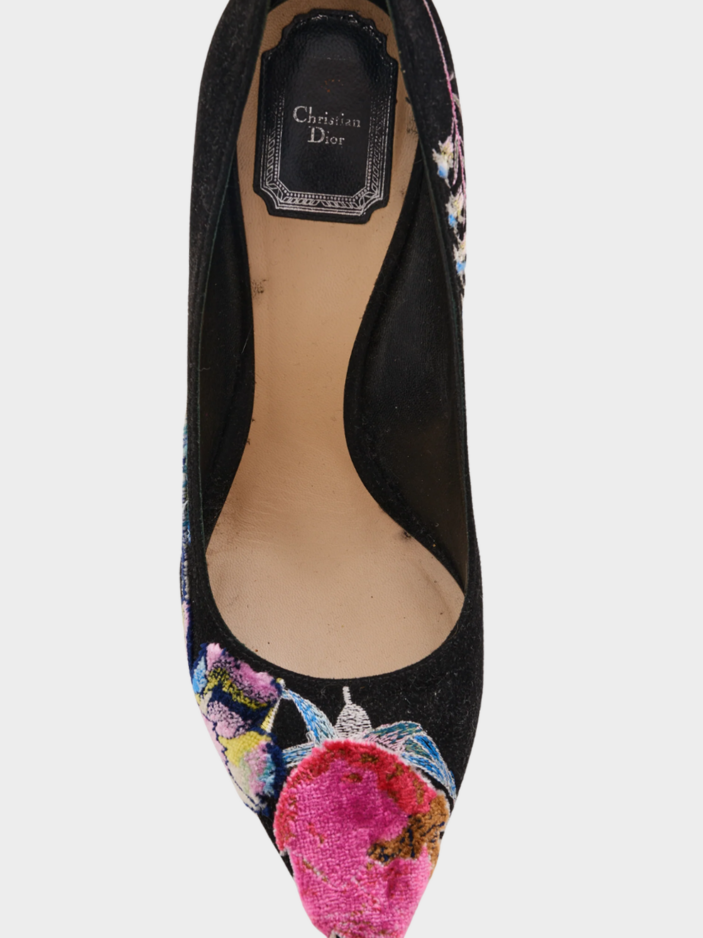 Christian Dior 2010s Declinaison Defile Suede Pumps