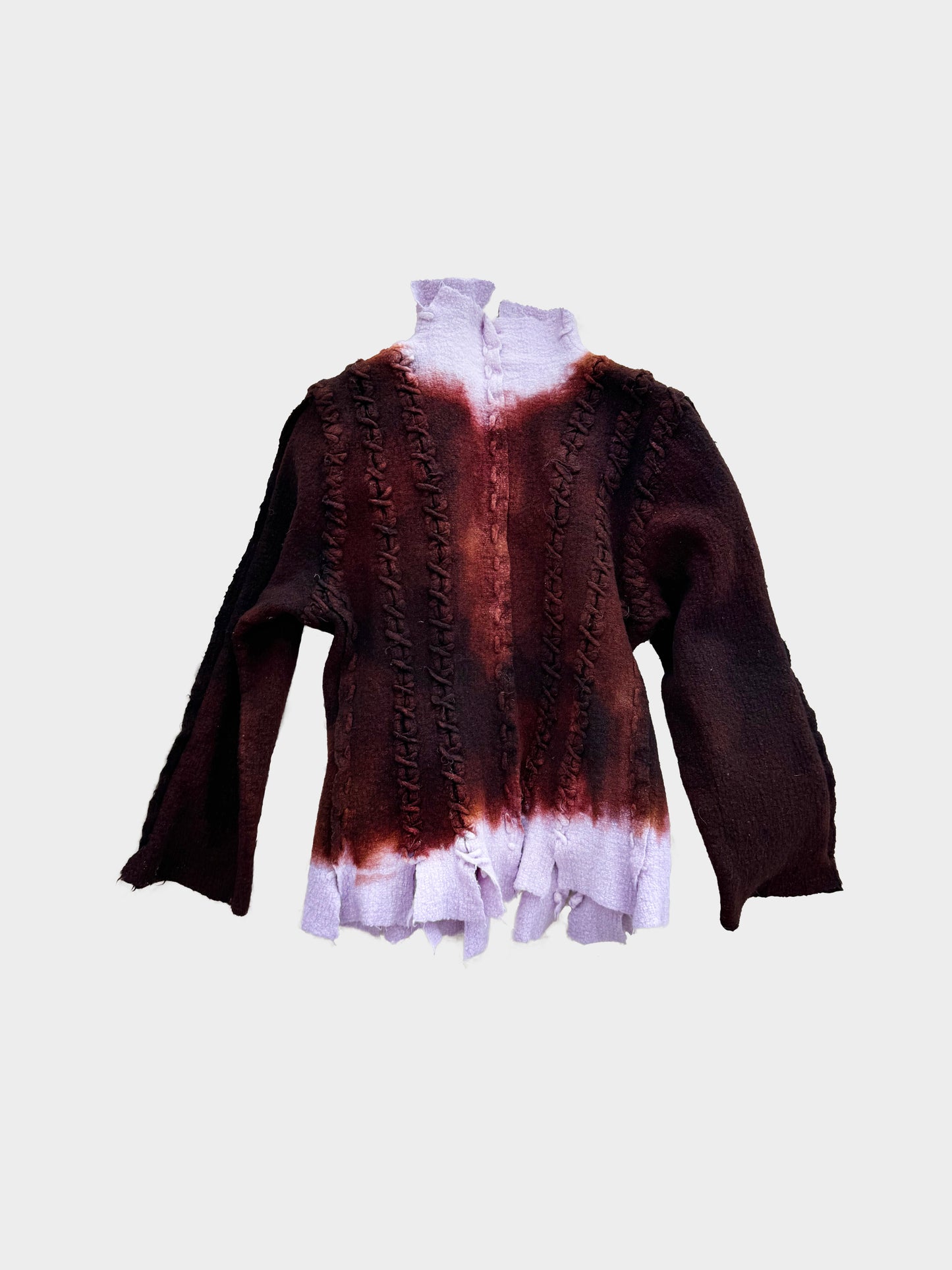 Yoshiki Hishinuma 1990s Rare Gradient Dyed Wool Shirt