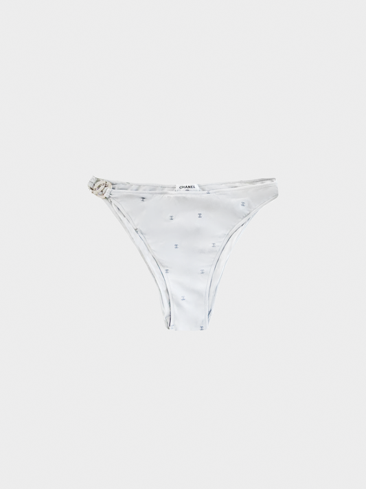 Chanel 2020s Silver CC Bikini Bottom