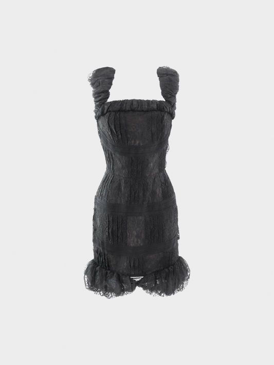 Chanel Resort 2009 Runway Black Lace Dress