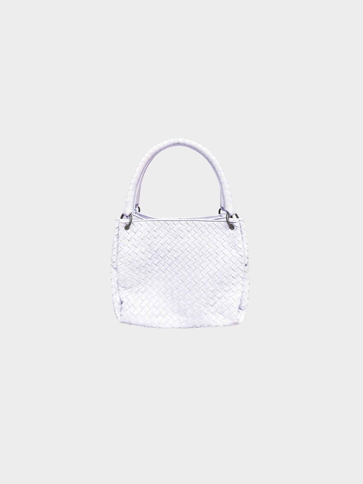 Bottega Veneta 2010s Light Purple Intrecciato Nappa Leather Bucket Bag