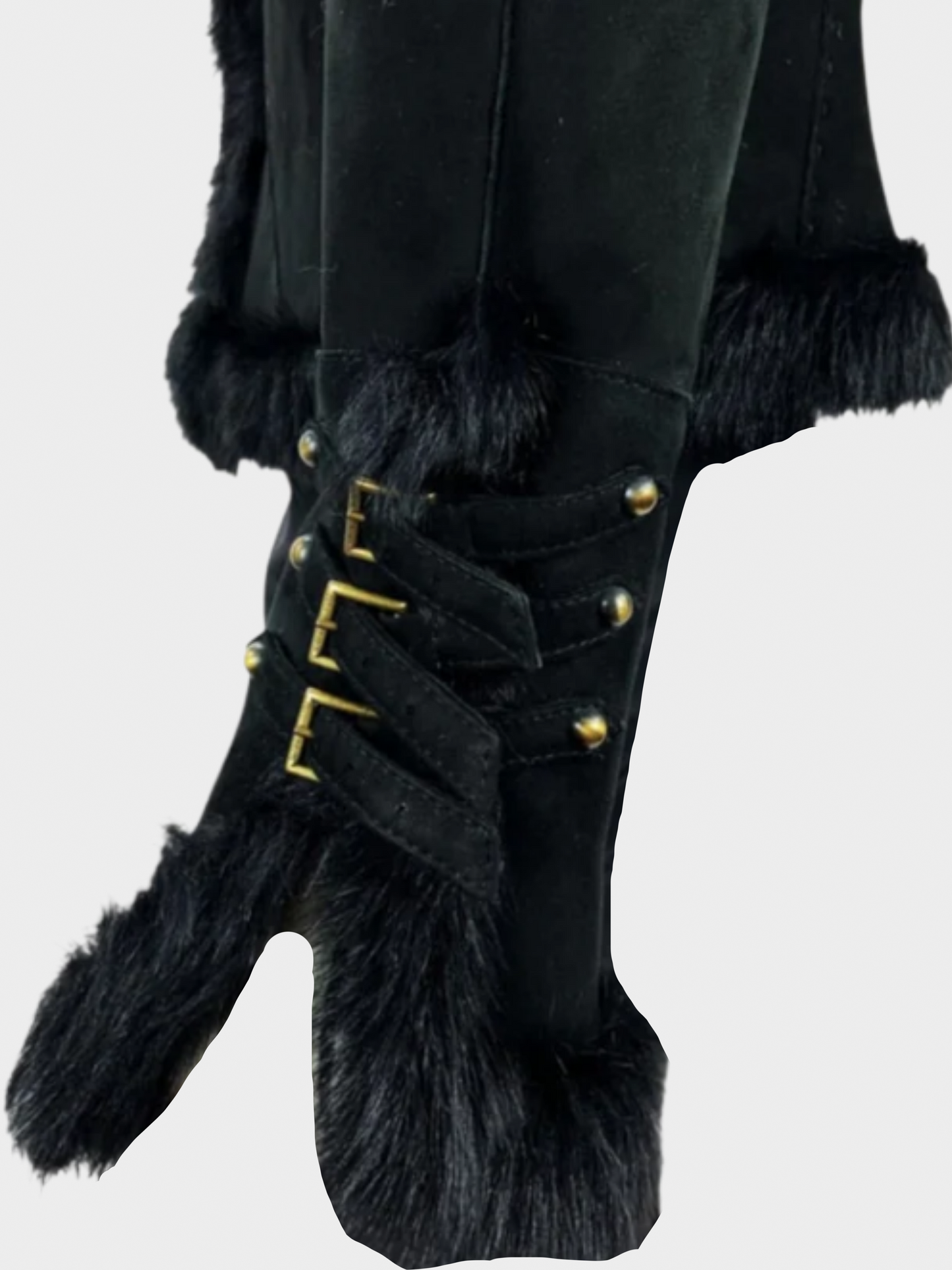 Roberto Cavalli FW 2004 Black Suede and Mink Jacket