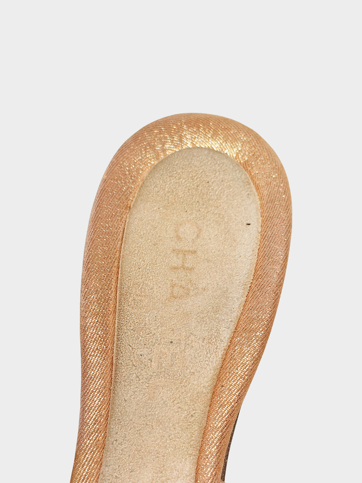 Chanel 2000s Peach Camellia Shell Heeled Mules