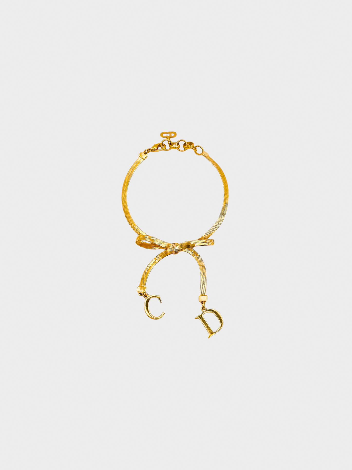 Christian Dior 2000s Gold Bow Bracelet