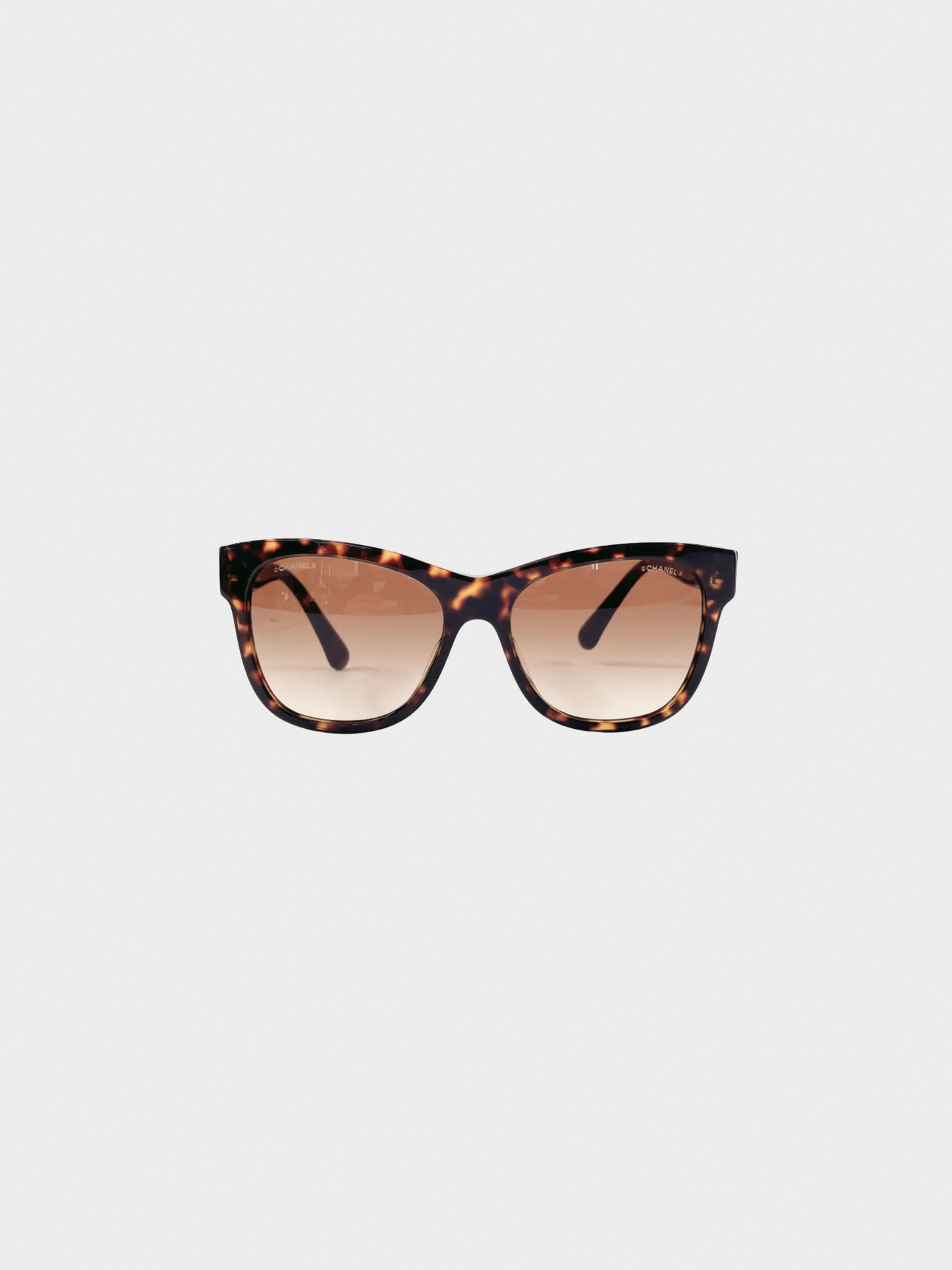 Chanel 2010s Brown Tortoiseshell Sunglasses