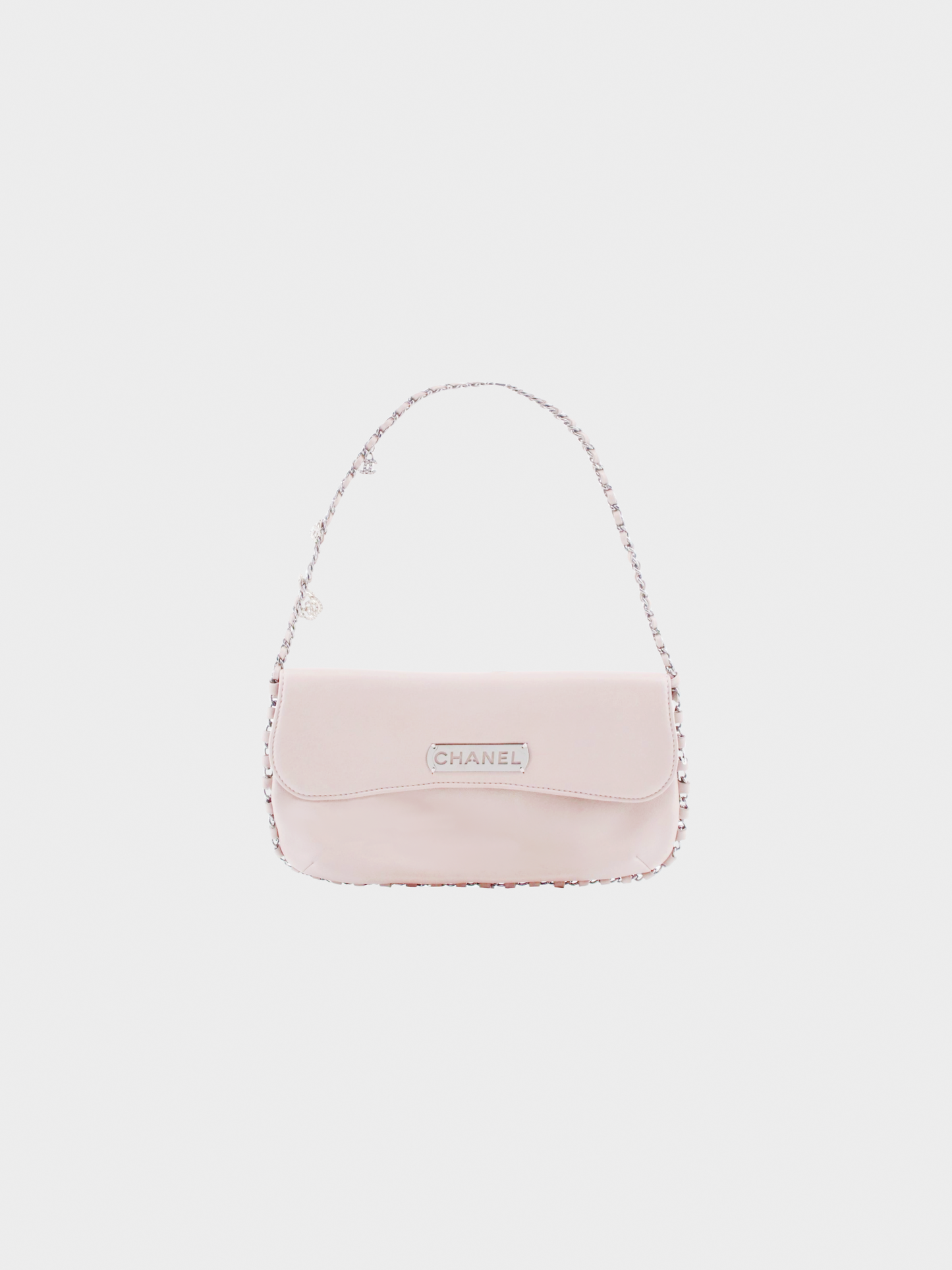 Chanel 2000s Baby Pink Icon Shoulder Bag