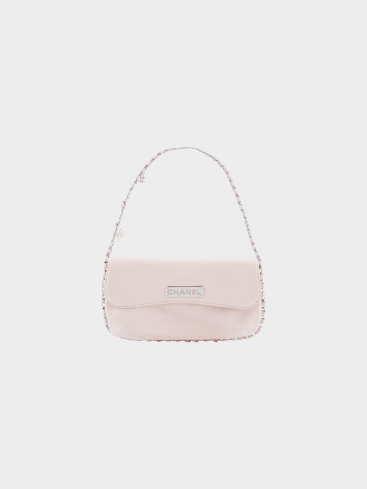 Chanel 2000s Baby Pink Icon Shoulder Bag