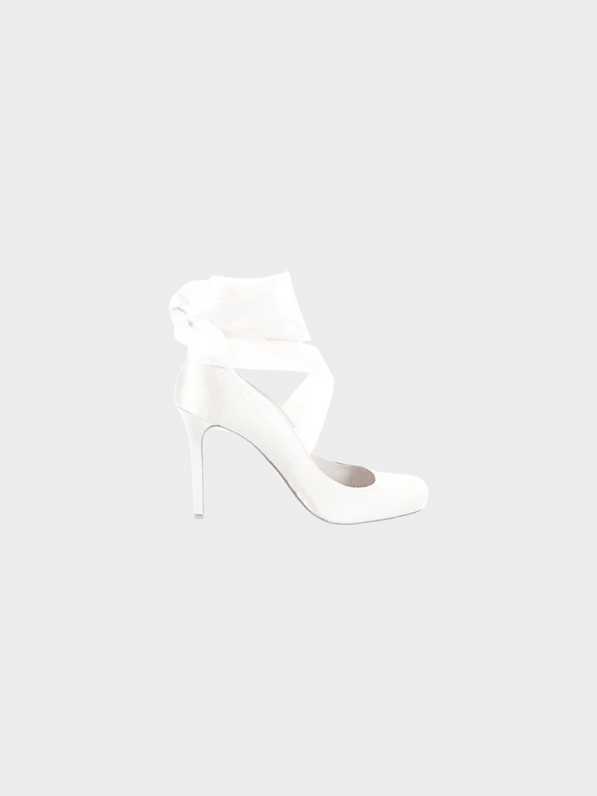 Chanel 2000s Rare White Ballet Satin Metallic Heels