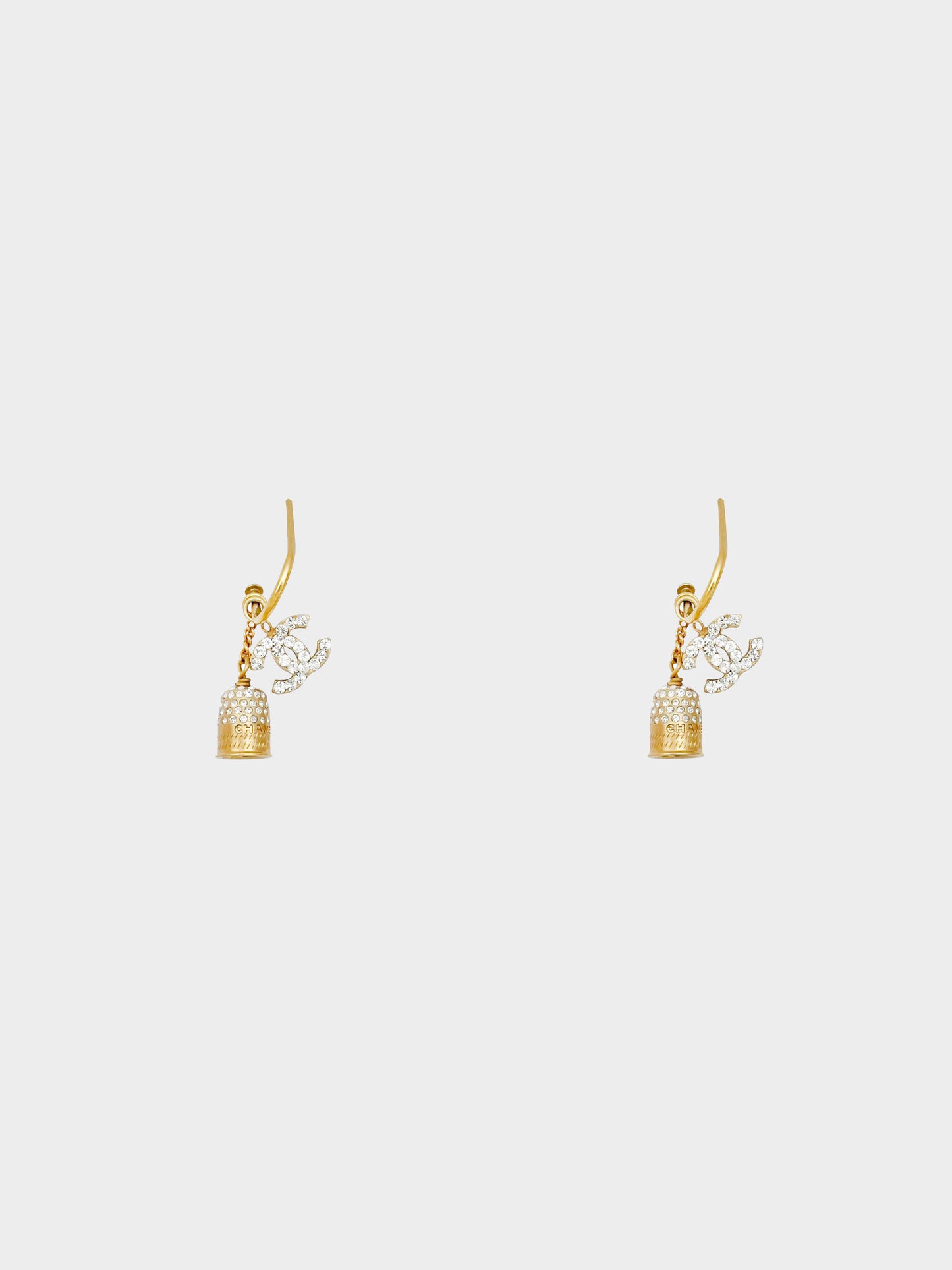 Chanel Fall 2003 Gold Bell Earrings