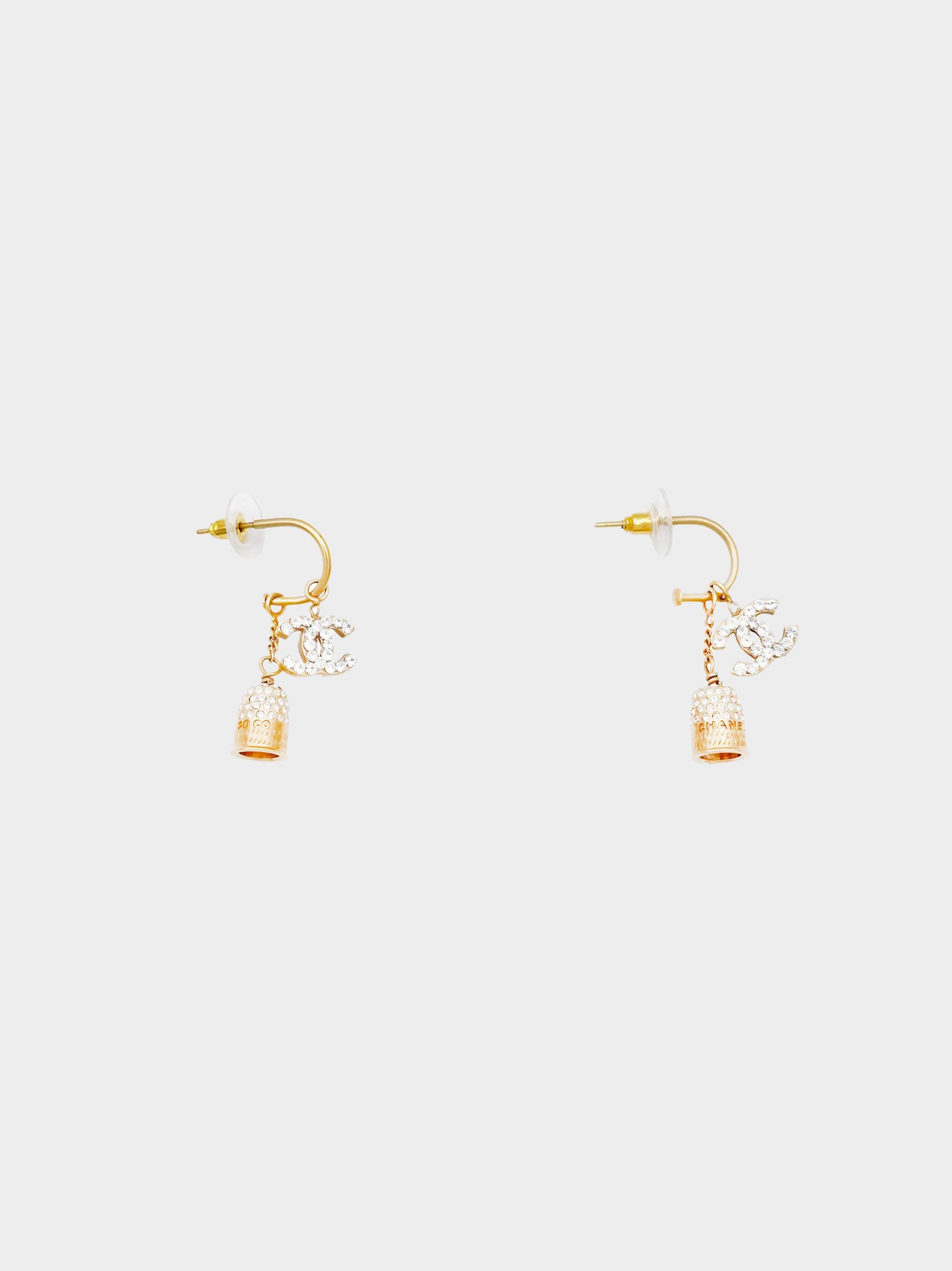Chanel Fall 2003 Gold Bell Earrings