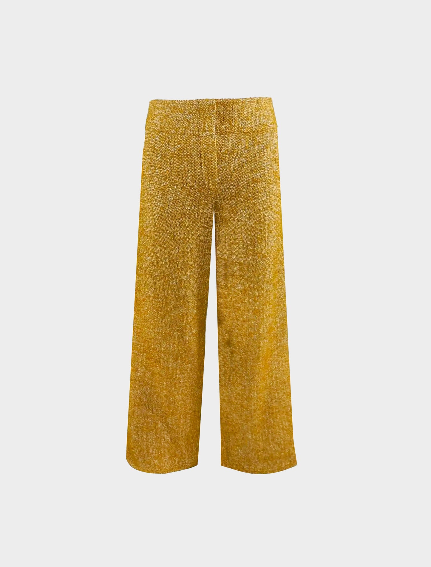 Chanel Pre-Fall 2014 Dallas Yellow Tweed Trousers