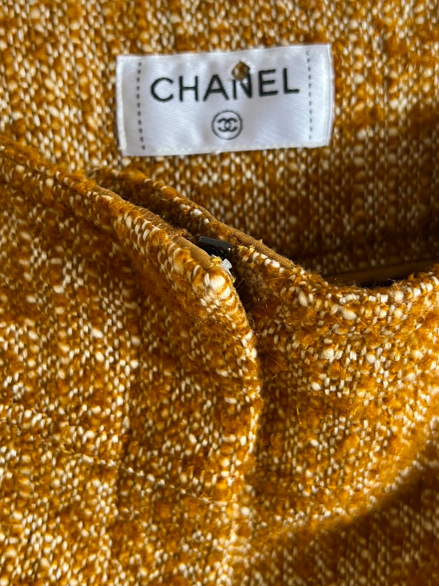 Chanel Pre-Fall 2014 Dallas Yellow Tweed Trousers