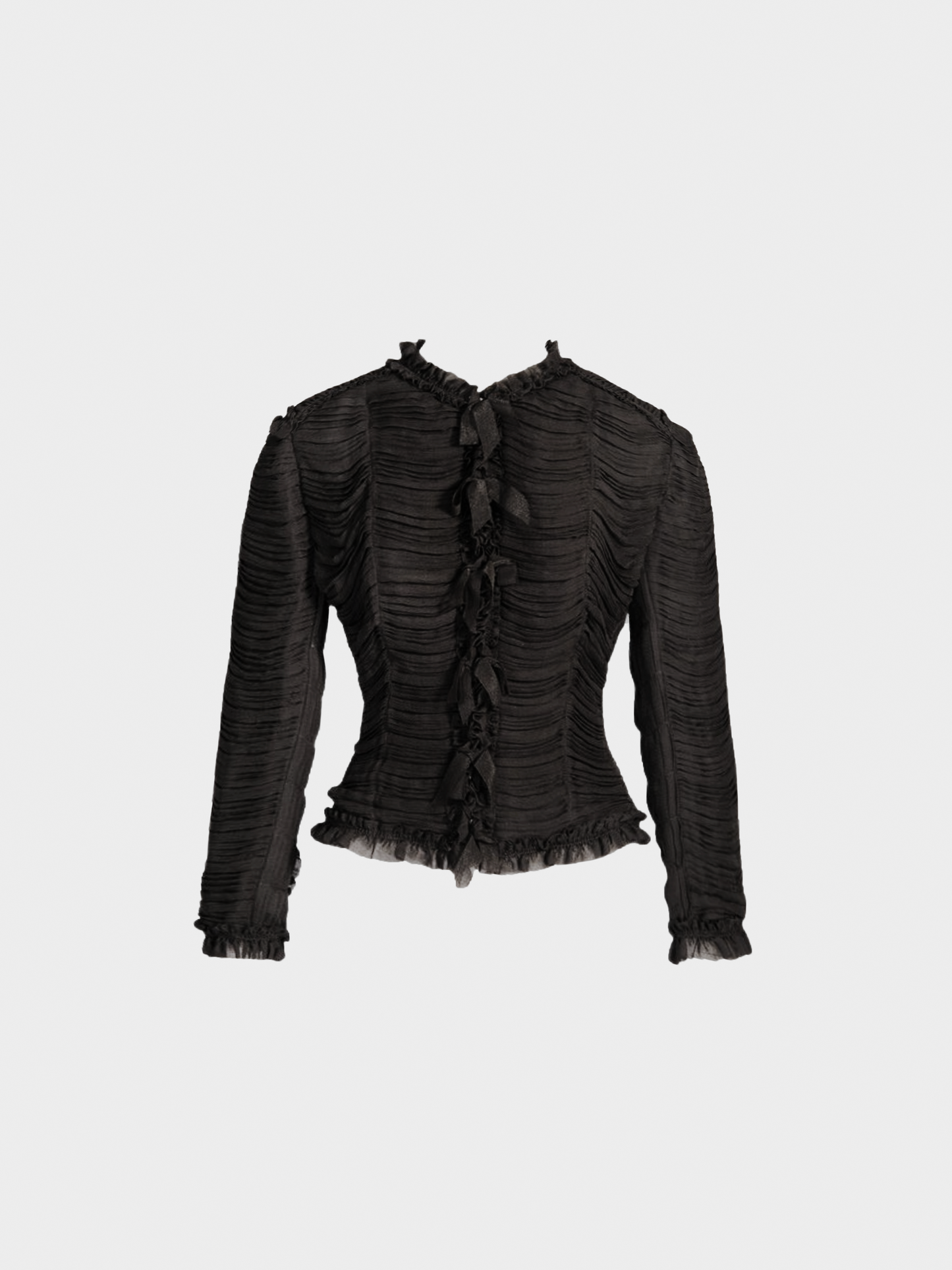 Chanel FW 2006 Silk Ruched Jacket