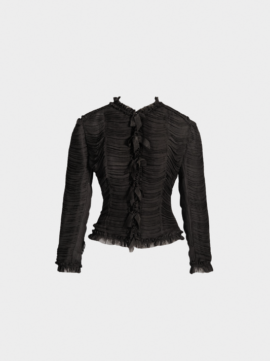 Chanel FW 2006 Silk Ruched Jacket
