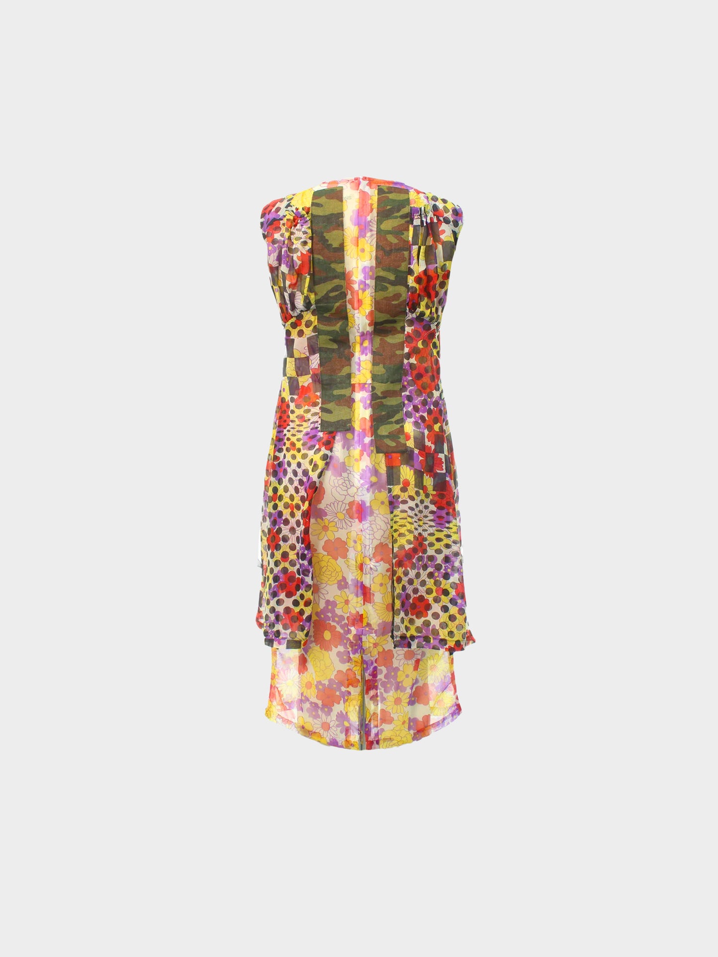 Comme des Garçons SS 2001 Silk Floral Patchwork Dress