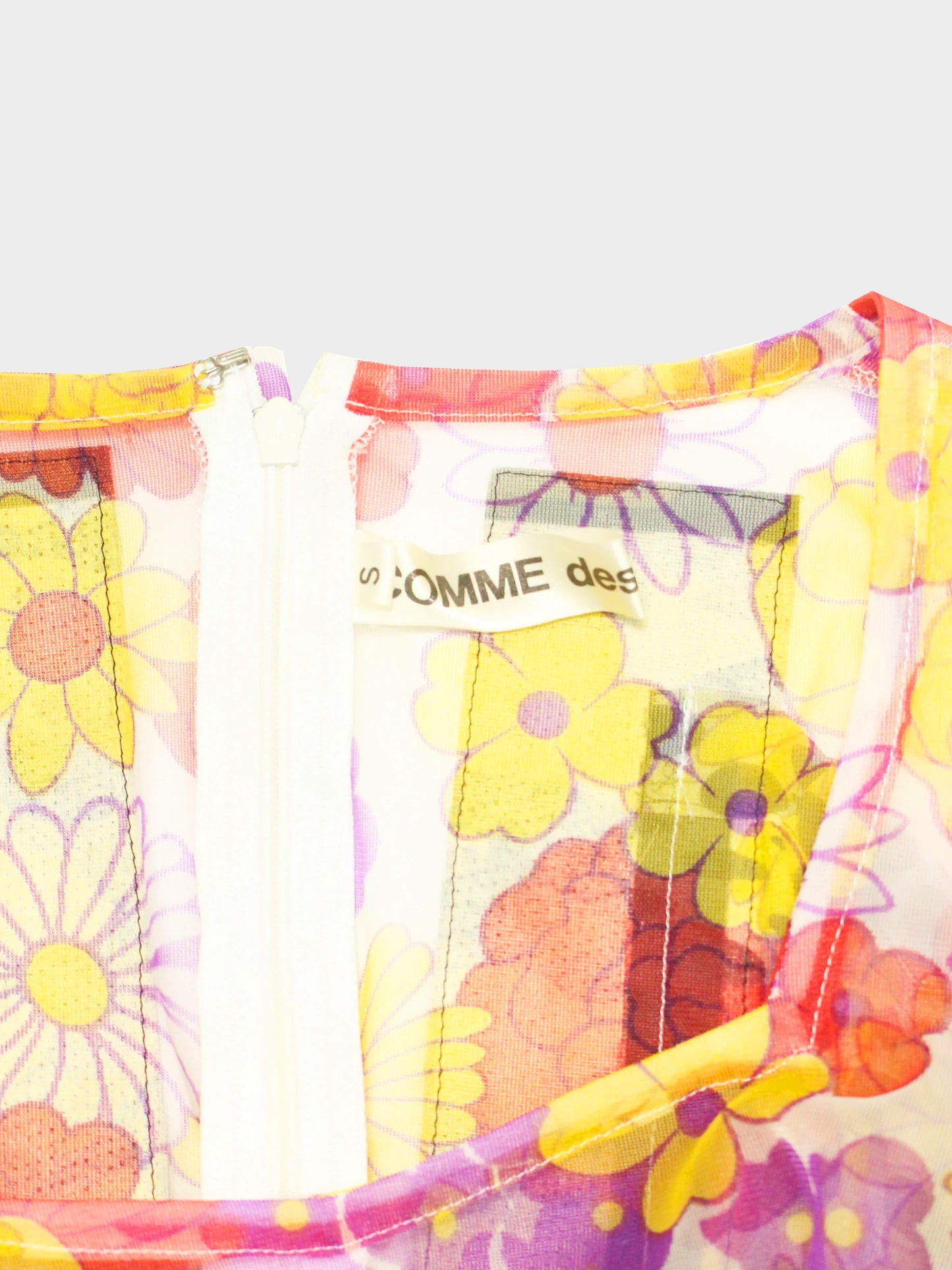 Comme des Garçons SS 2001 Silk Floral Patchwork Dress