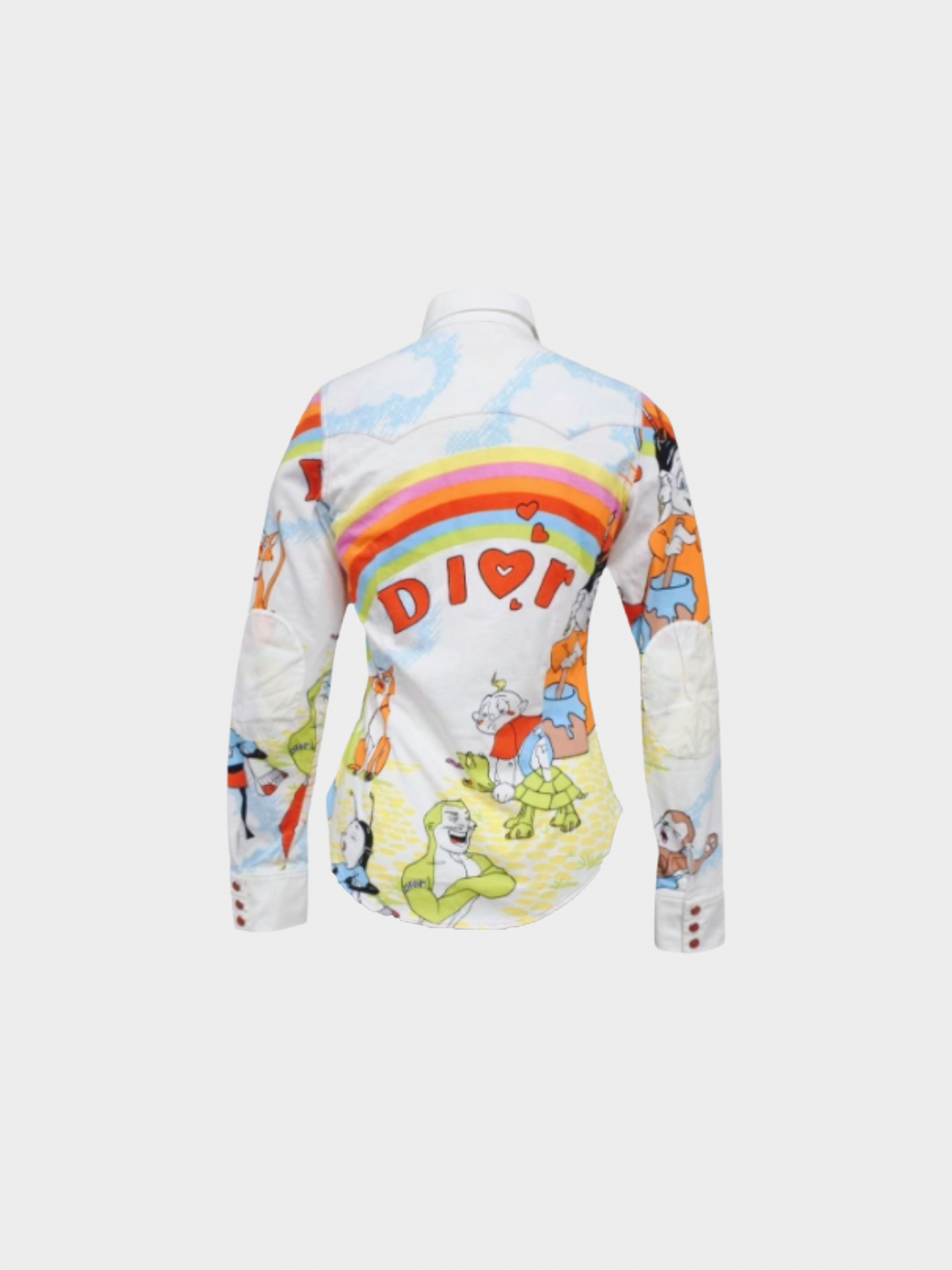 Christian Dior 2002 Cartoon Printed Long Sleeve Top