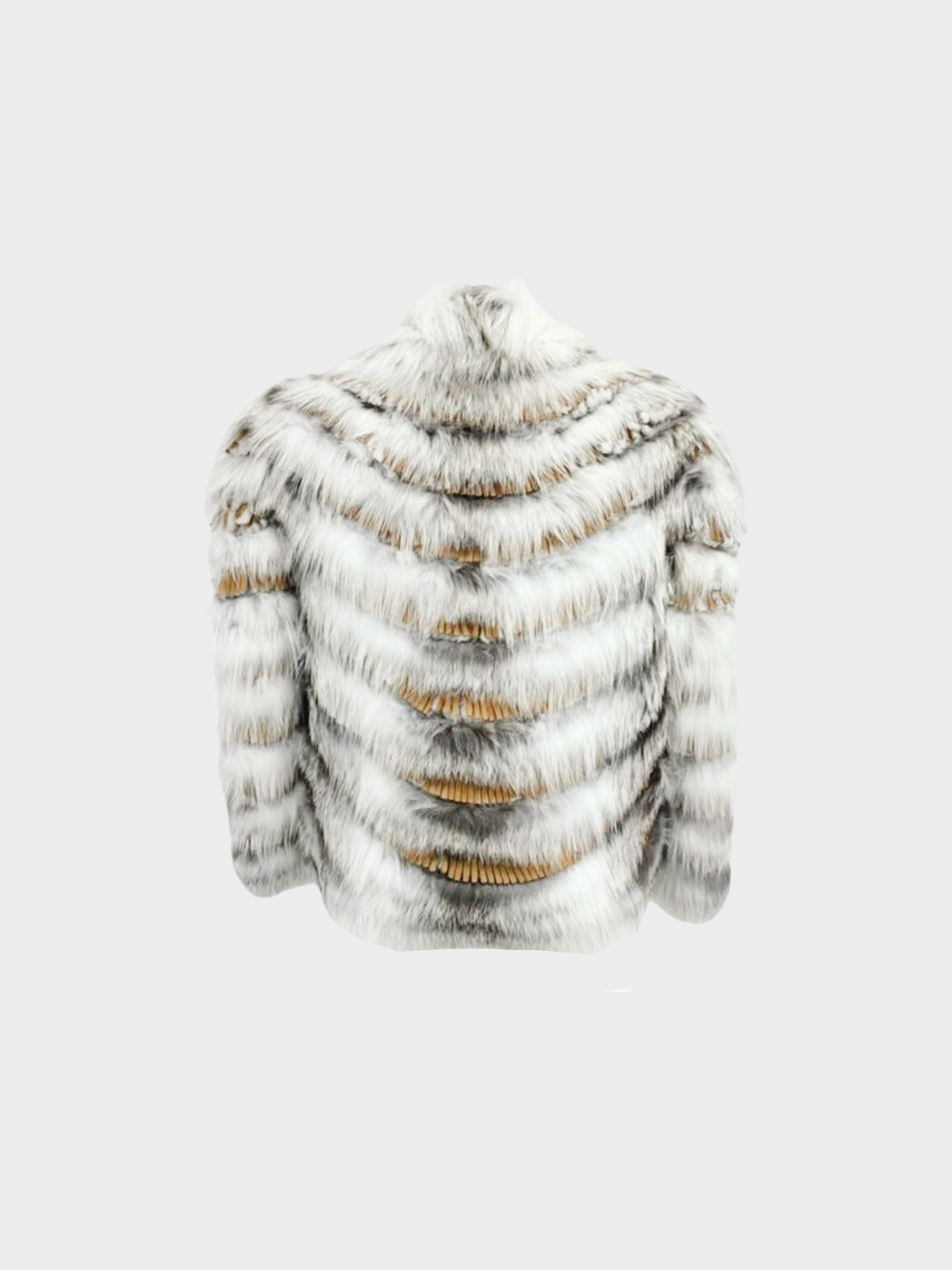 Ermanno Scervino 2000s White Rabbit Fur Fringe Jacket