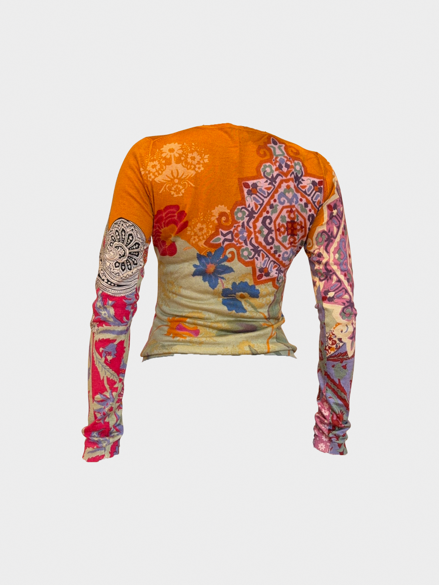 Etro 2000s Colorful Graphic Printed Long Sleeves