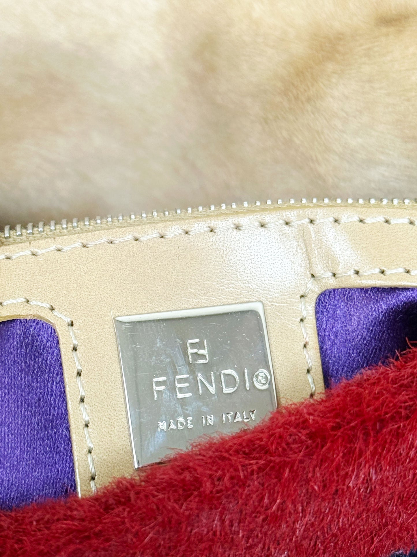 Fendi 2000s Multicolor Patchwork Ponyhair Mamma Baguette