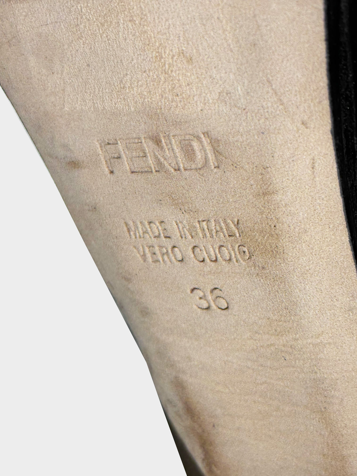 Fendi 2010s Beige and Black Raffia Peep-Toe Slingback Heels
