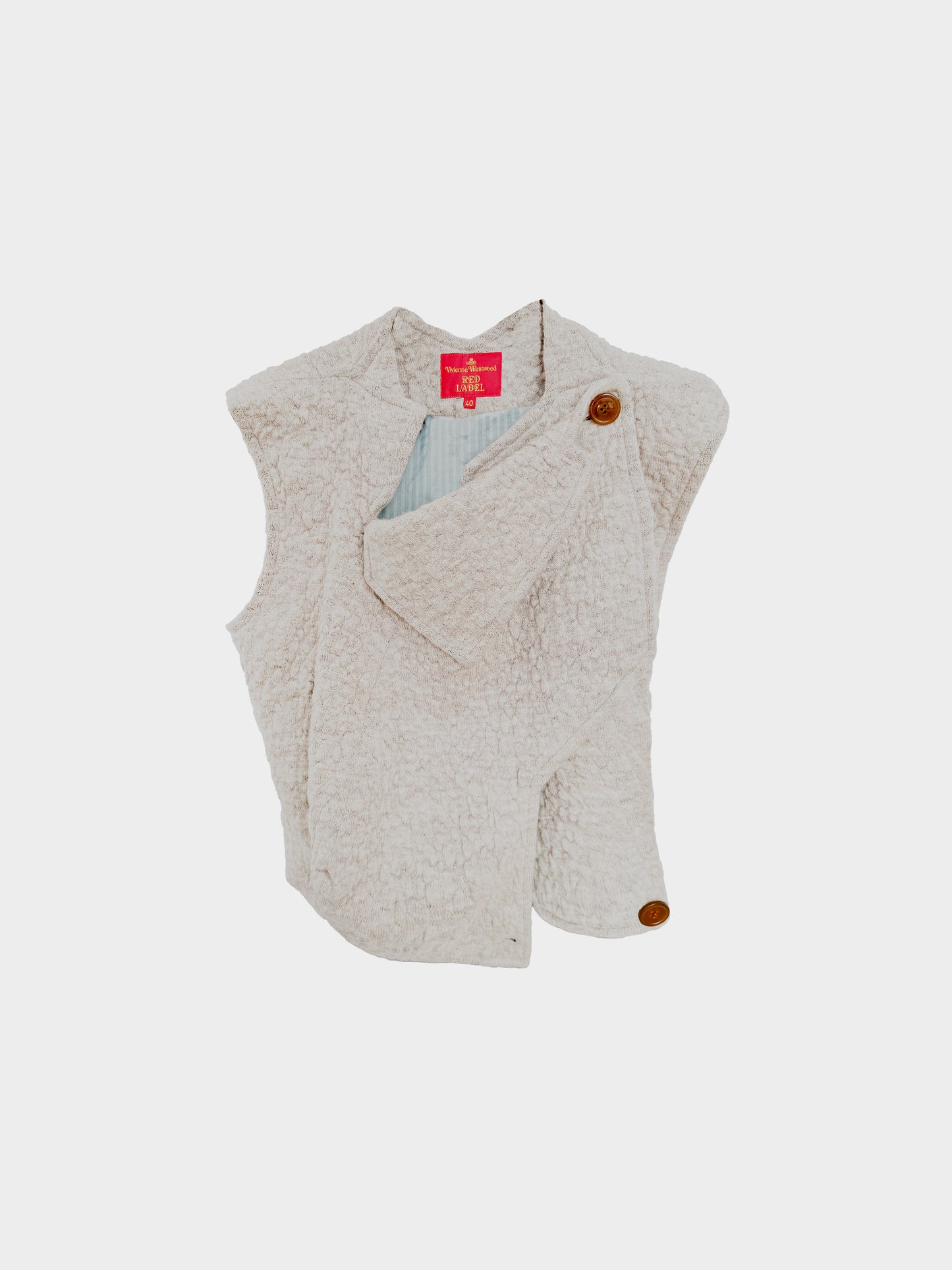 Vivienne Westwood 1990s Rare Red Label Beige Cloth Vest