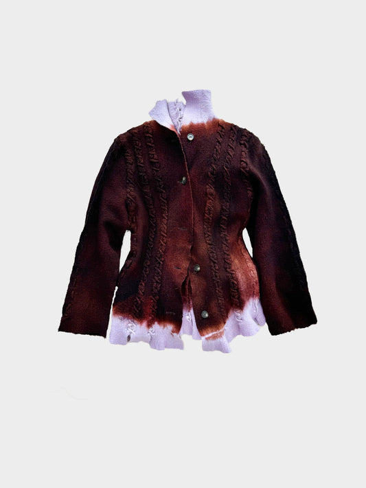 Yoshiki Hishinuma 1990s Rare Gradient Dyed Wool Shirt