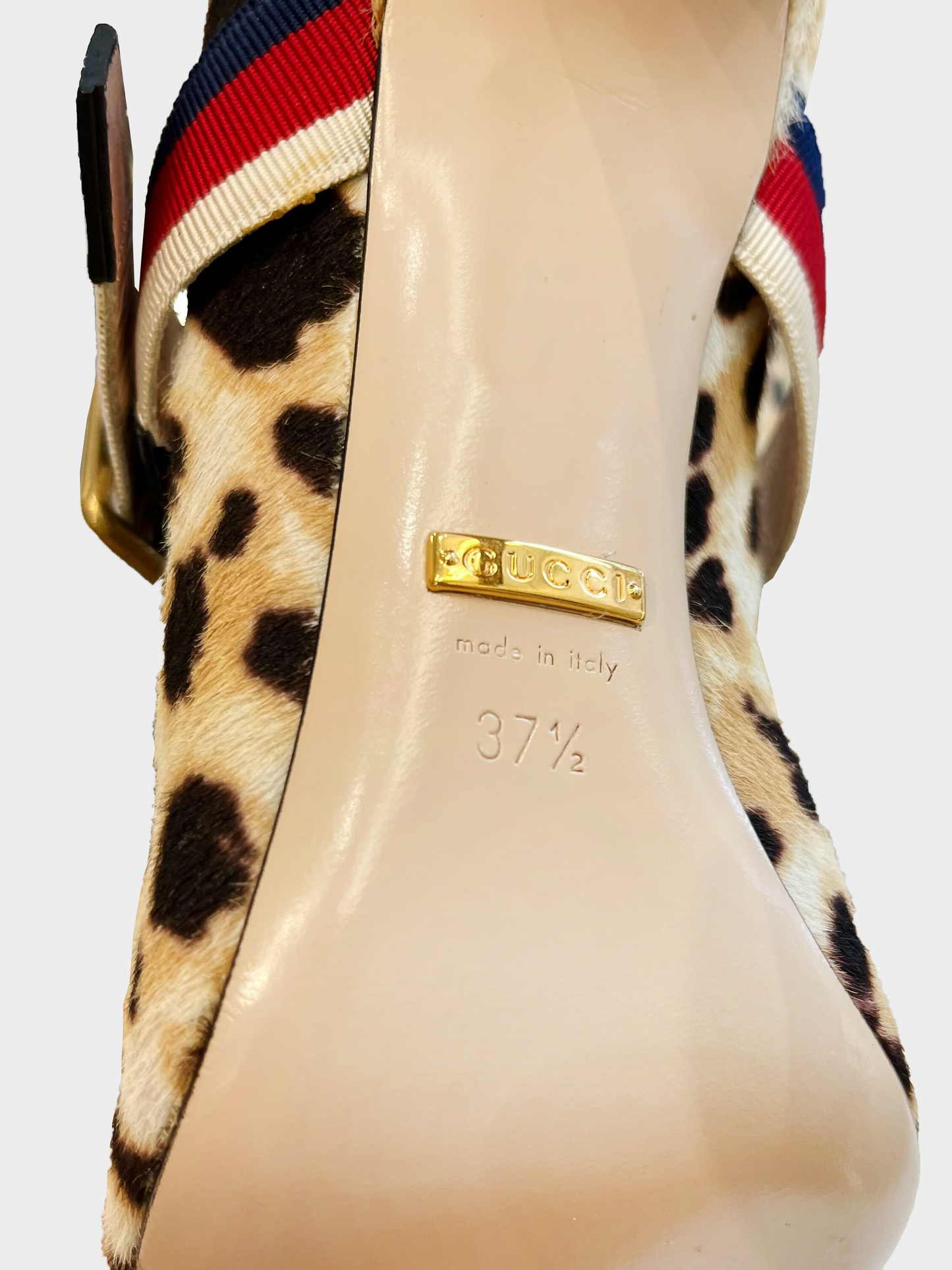 Gucci 2010s Sylvie Leopard Print Pumps