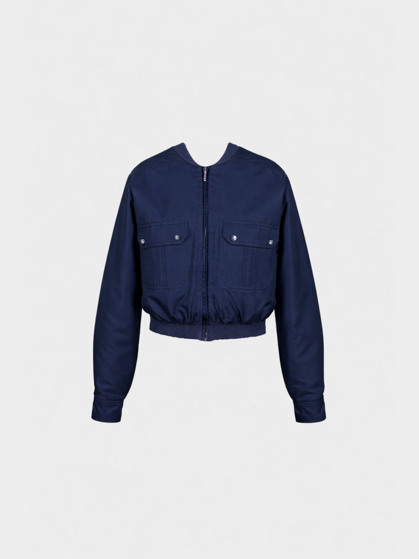Chanel 1997 Navy Blouson Jacket