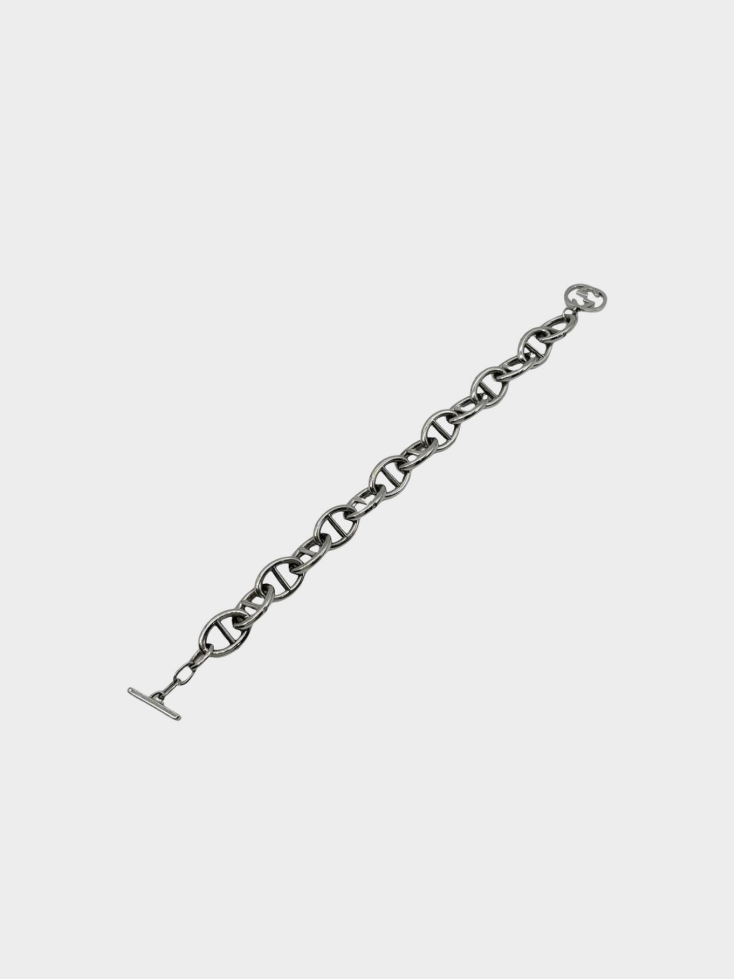 Gucci by Tom Ford 1990s Silver Chain D'Ancre Bracelet