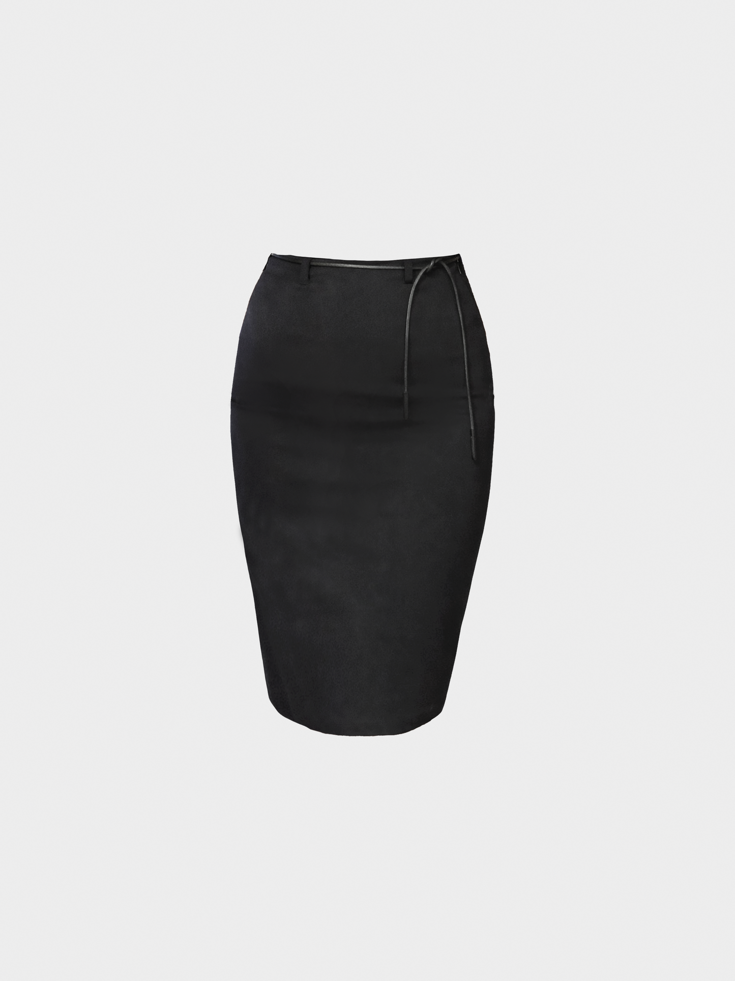 Gucci by Tom Ford 2000s Black Midi Skirt