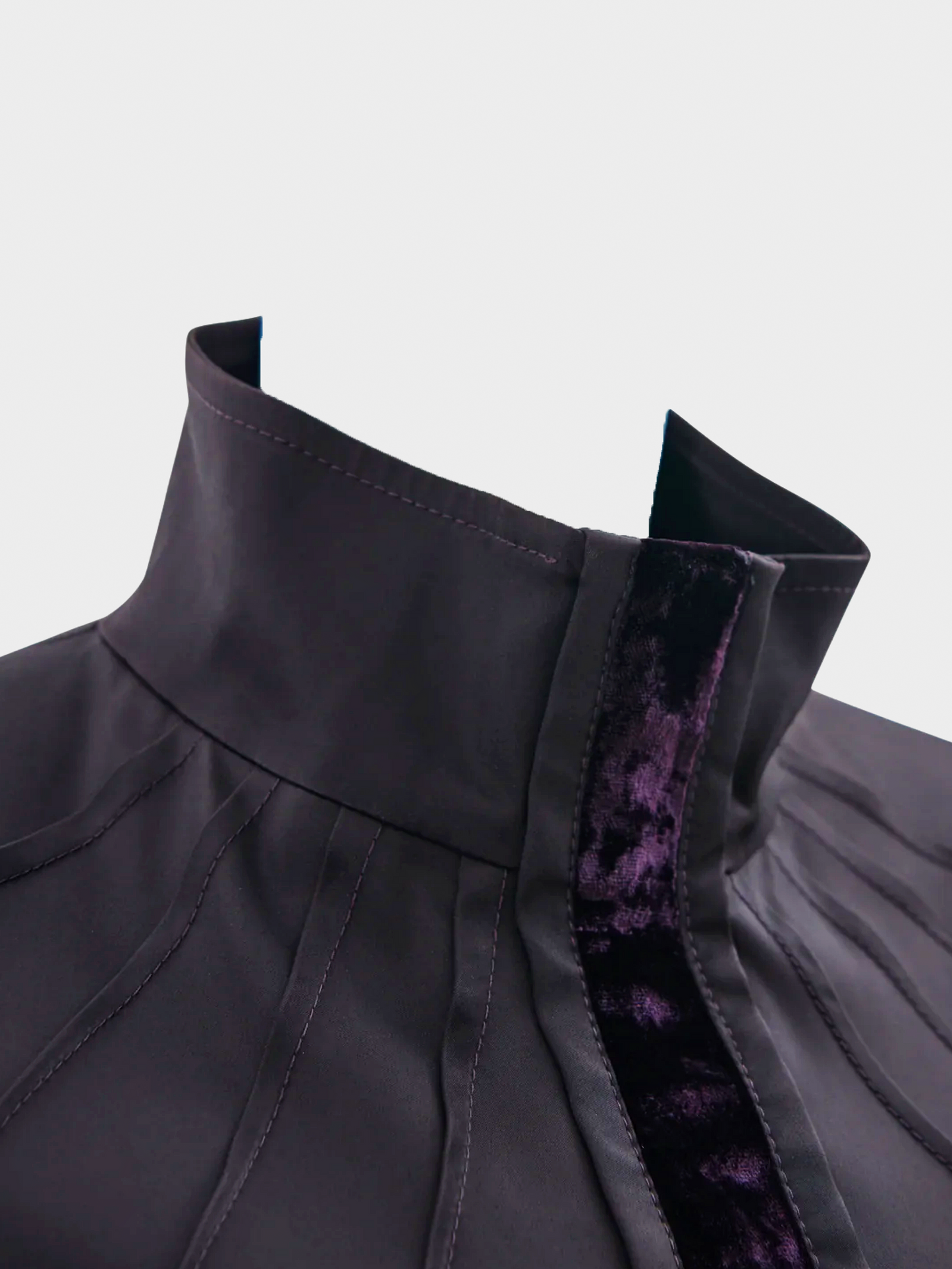 Gucci by Tom Ford FW 2004 Aubergine Taffeta Three Piece Set