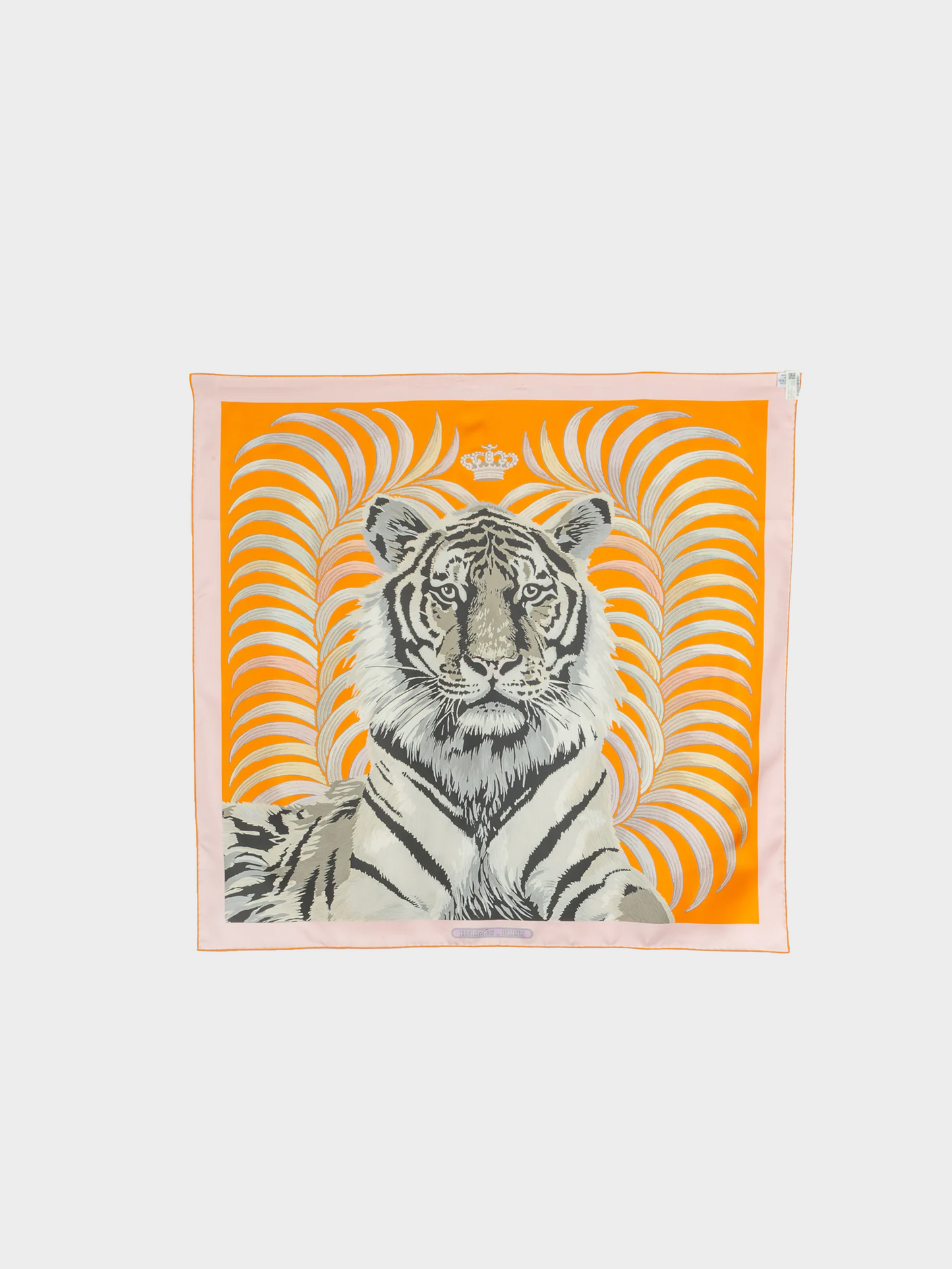 Hermès 2022 Multicoloured Dual-Sided Royal-Tiger Print Large Silk Scarf