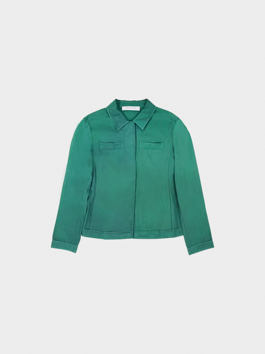 Miu Miu SS 1999 Green Cotton Light Jacket