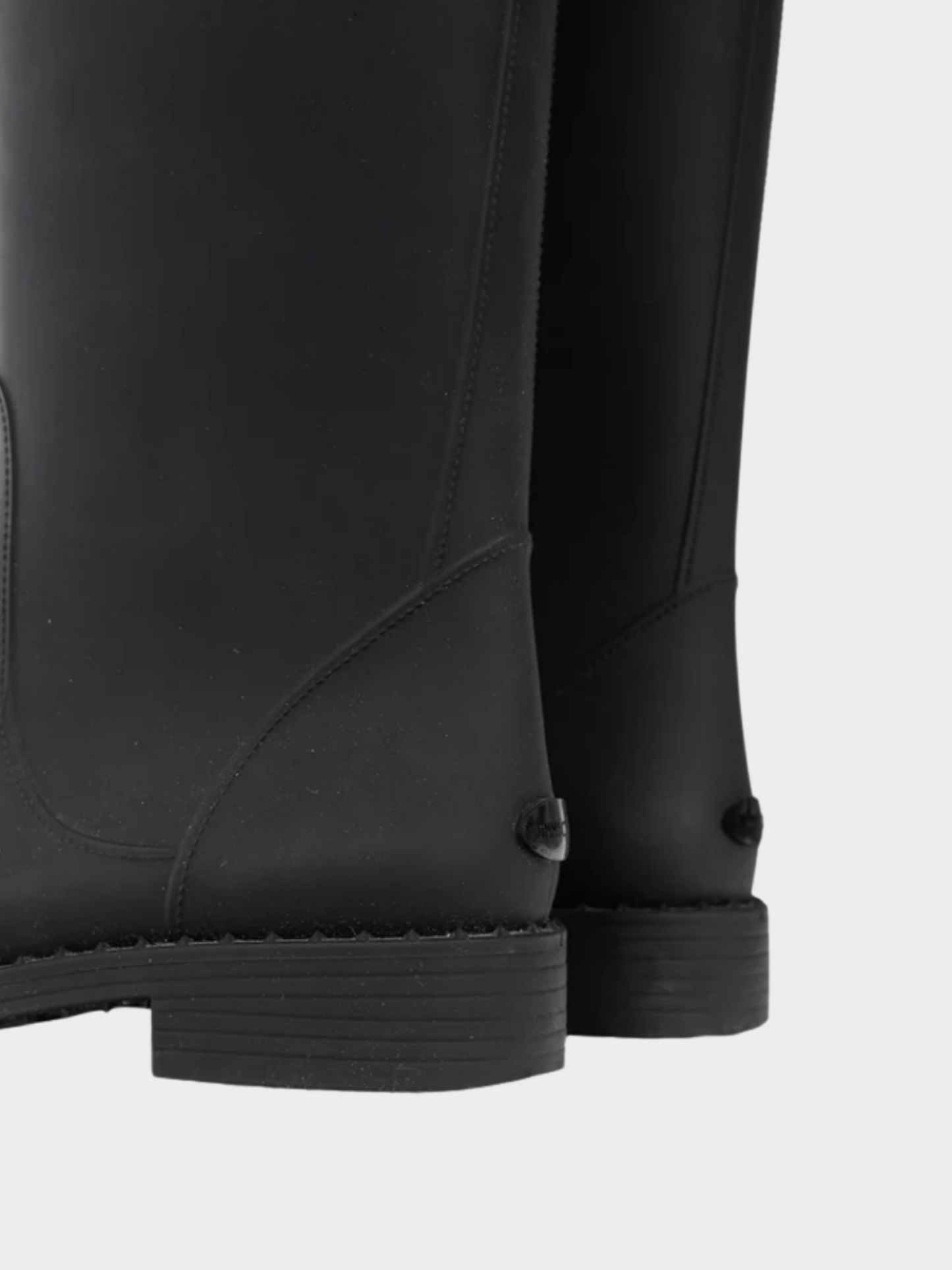 Jimmy Choo 2018 Edith Black Rubber Cap-Toe Rain Boots